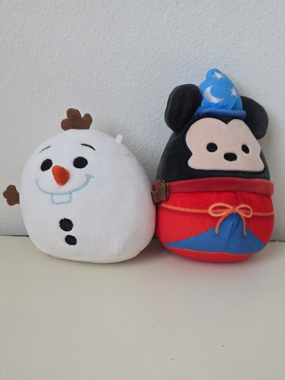Disney Squishmallow Plush Duo - Olaf & Mickey